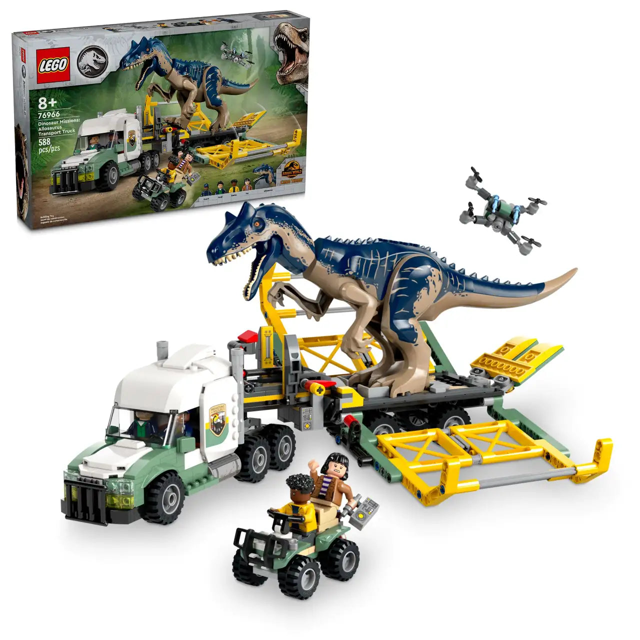 76966 LEGO DINOSAURE MISSIONS: ALLOSAURUS TRANSPORT TRUCK