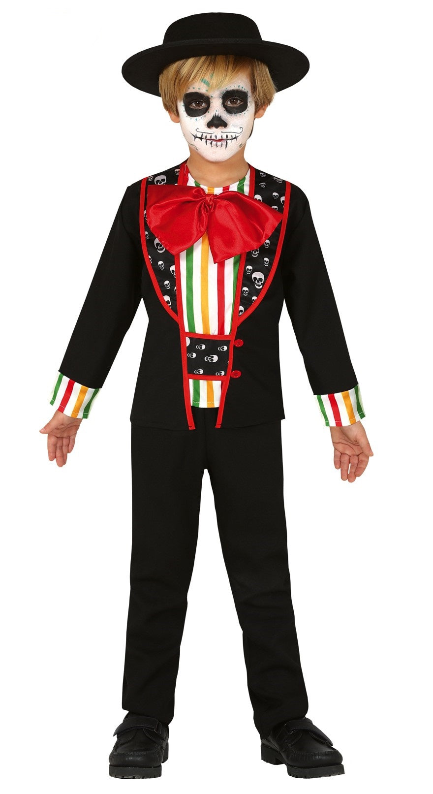 COSTUME SQUELETTE DIA DE LOS MUERTOS 5/6 ANS