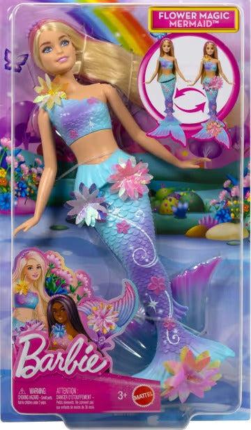 BARBIE SIRÈNE FLEUR MAGIQUE
