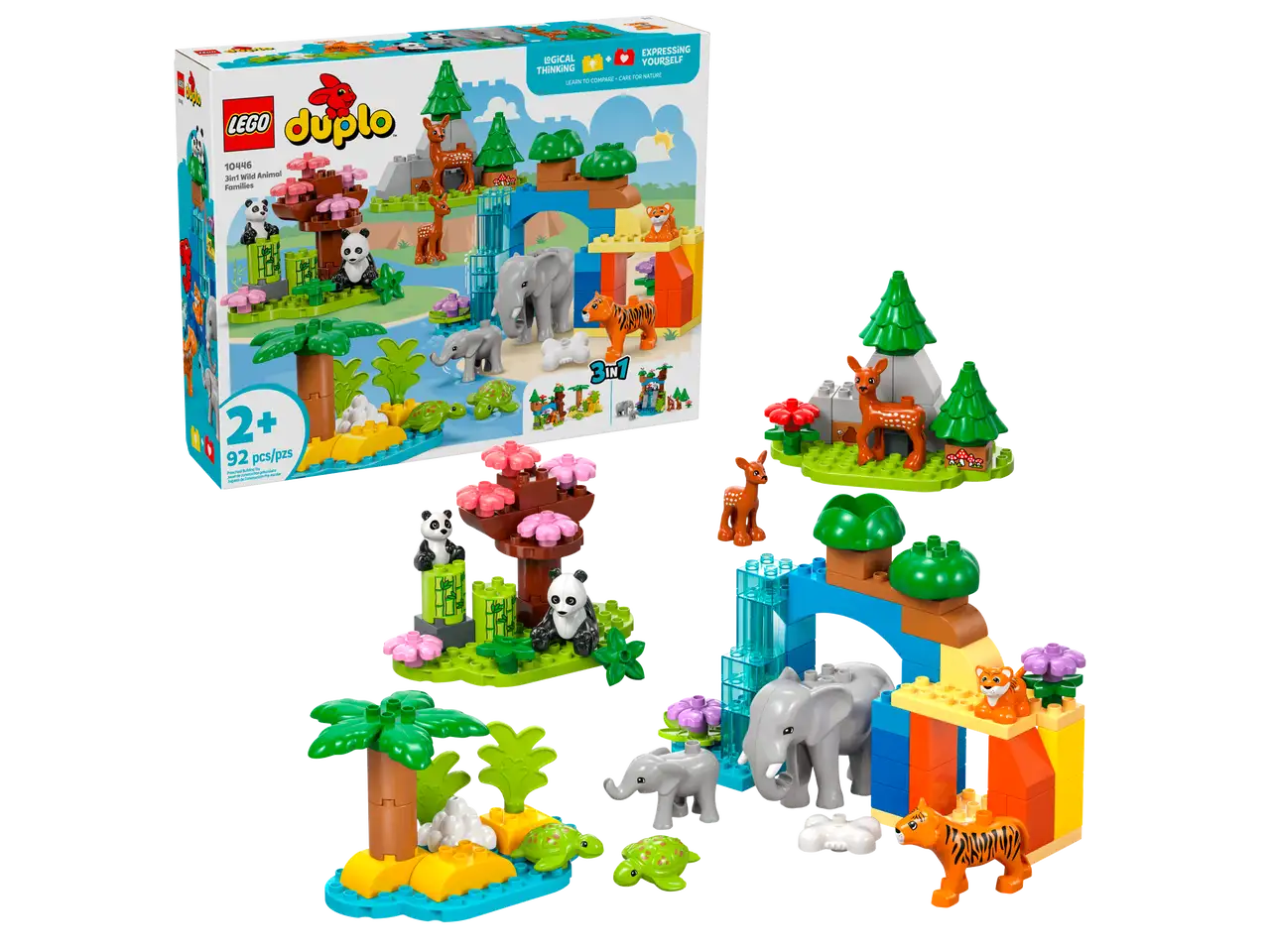 10446 LEGO DUPLO 3 IN 1 WILD ANIMAL FAMILIES