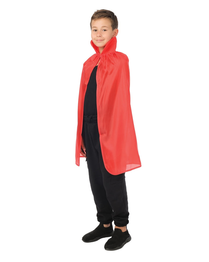 CAPE ROUGE AVEC COL ENFANT 90CM
