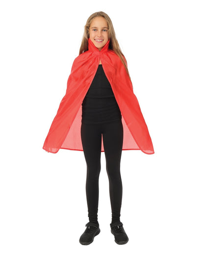 CAPE ROUGE AVEC COL ENFANT 90CM