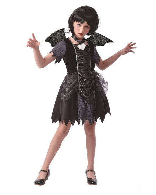 COSTUME CHAUVE-SOURIS NOIR 105-116 CM 5/6 ANS