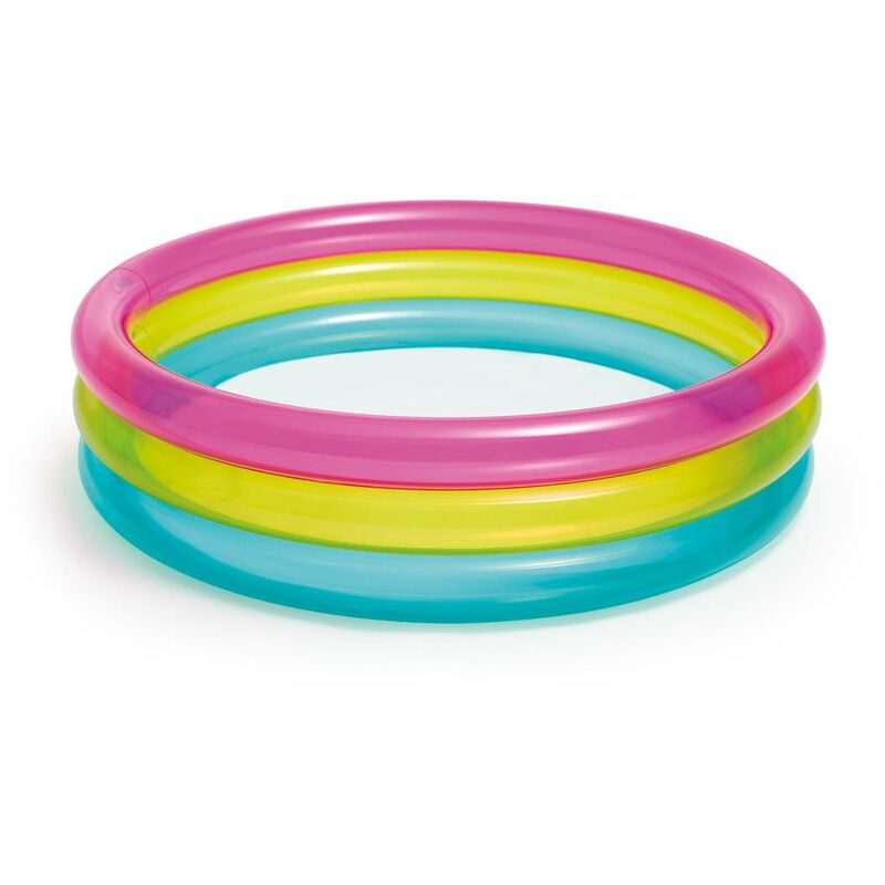 PISCINE ENFANTS 3 BOUDINS (86X25CM) ARC-EN-CIEL