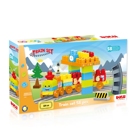 TRAIN SET DOLU 58PCS