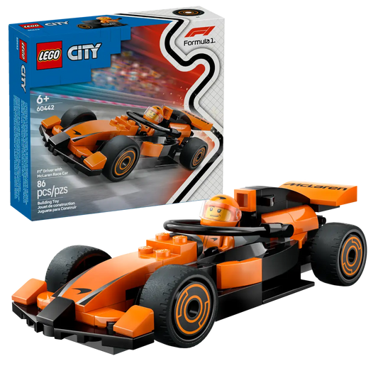 60442 LEGO CITY F1 DRIVER WITH MCLAREN RACE CAR