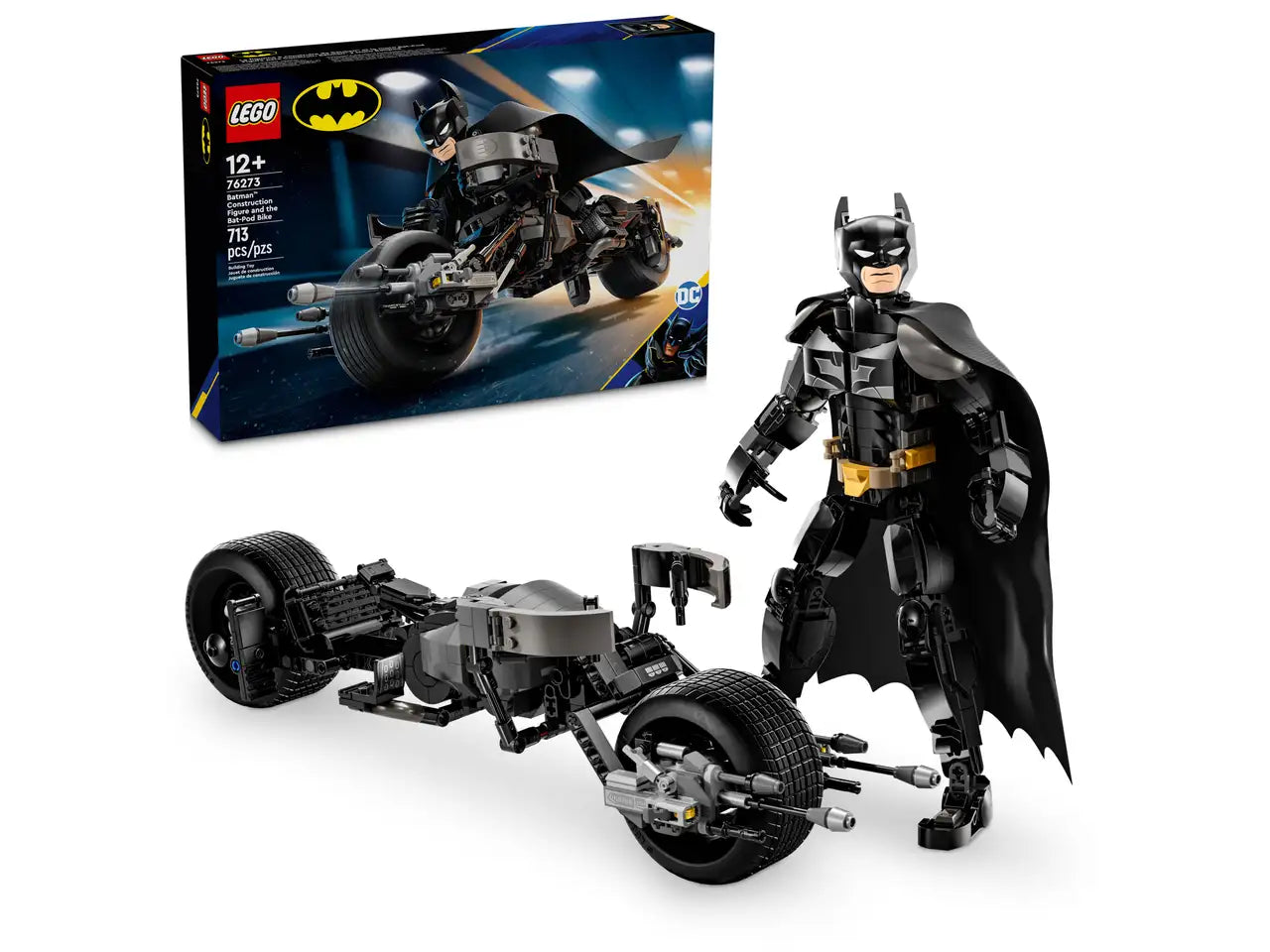 76273 LEGO BATMAN CONSTRUCTION FIGURE AND THE BAT-POD BIKE