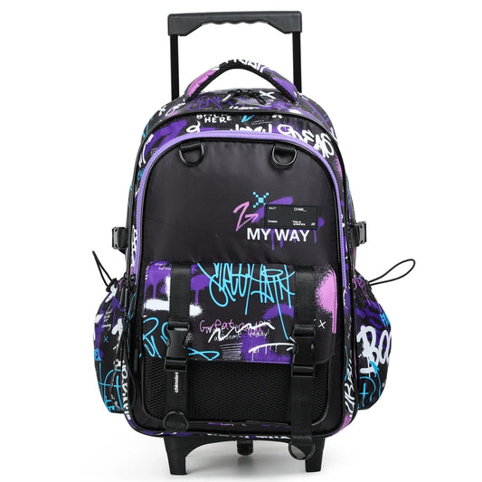 CARTABLE A ROULETTES BLACK 18"