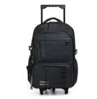 CARTABLE A ROULETTES FULL BLACK 18"