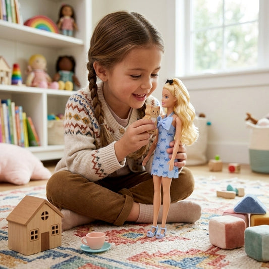 BARBIE POUPÉE FASHIONISTAS ROBE NŒUD PAP