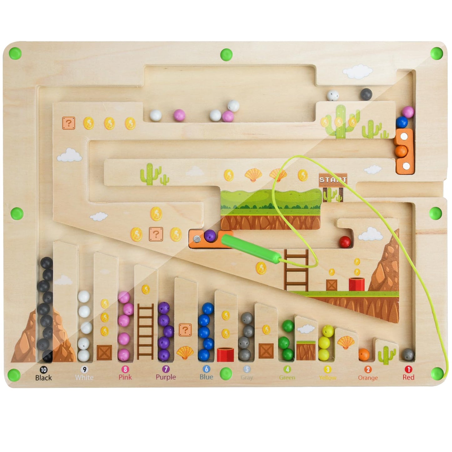 BOULIER MAGNETIQUE EN BOIS