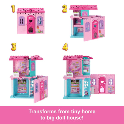 BARBIE LA MAISON TRANSFORMABLE DE CHELSEA AVEC ACCESSOIRES