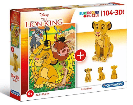PUZZLE ROI LION + 3D 20158