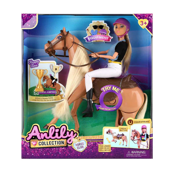 POUPEE SUR CHEVAL ANLILY