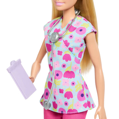 COFFRET BARBIE POUPÉE BLONDE ET 2 POUPÉES BÉBÉS